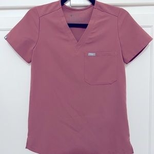 Figs Mauve XXS Catarina Top and XXS Petite High Waisted Zamora